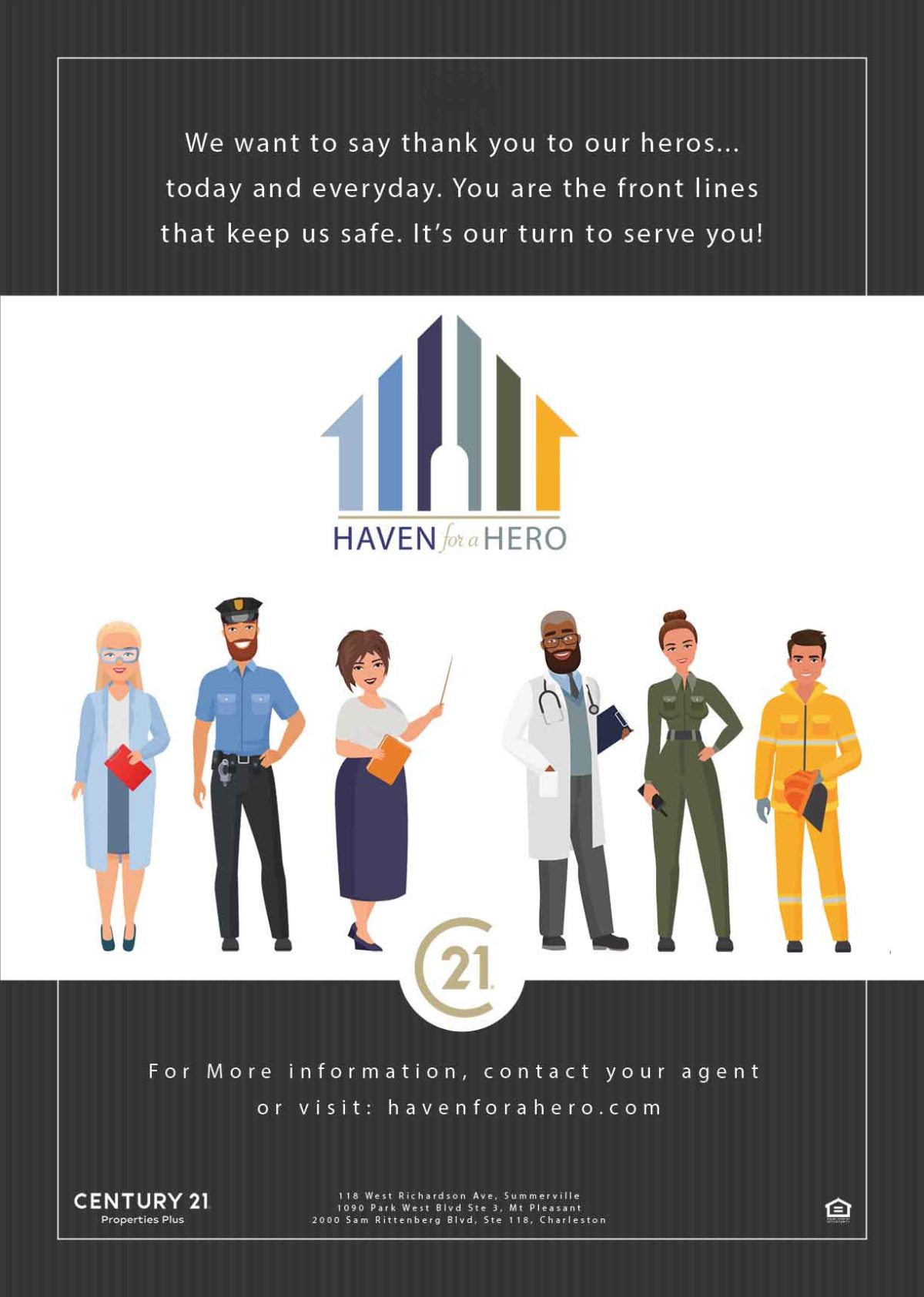 Haven for a hero CENTURY 21 Properties Plus